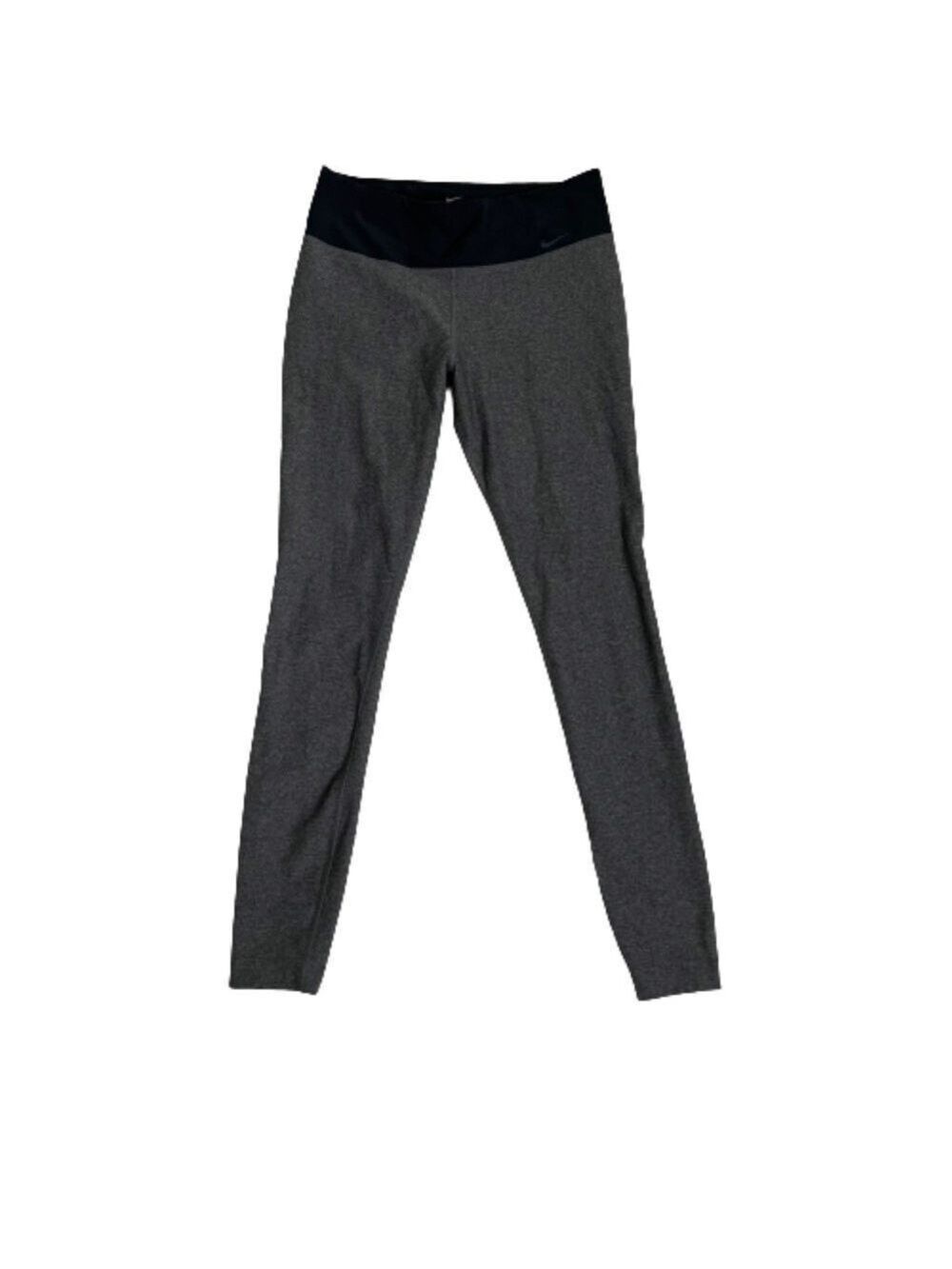 Women’s Nike Dri Fit Workout Athletic Grey Black Leggings Size Medium!